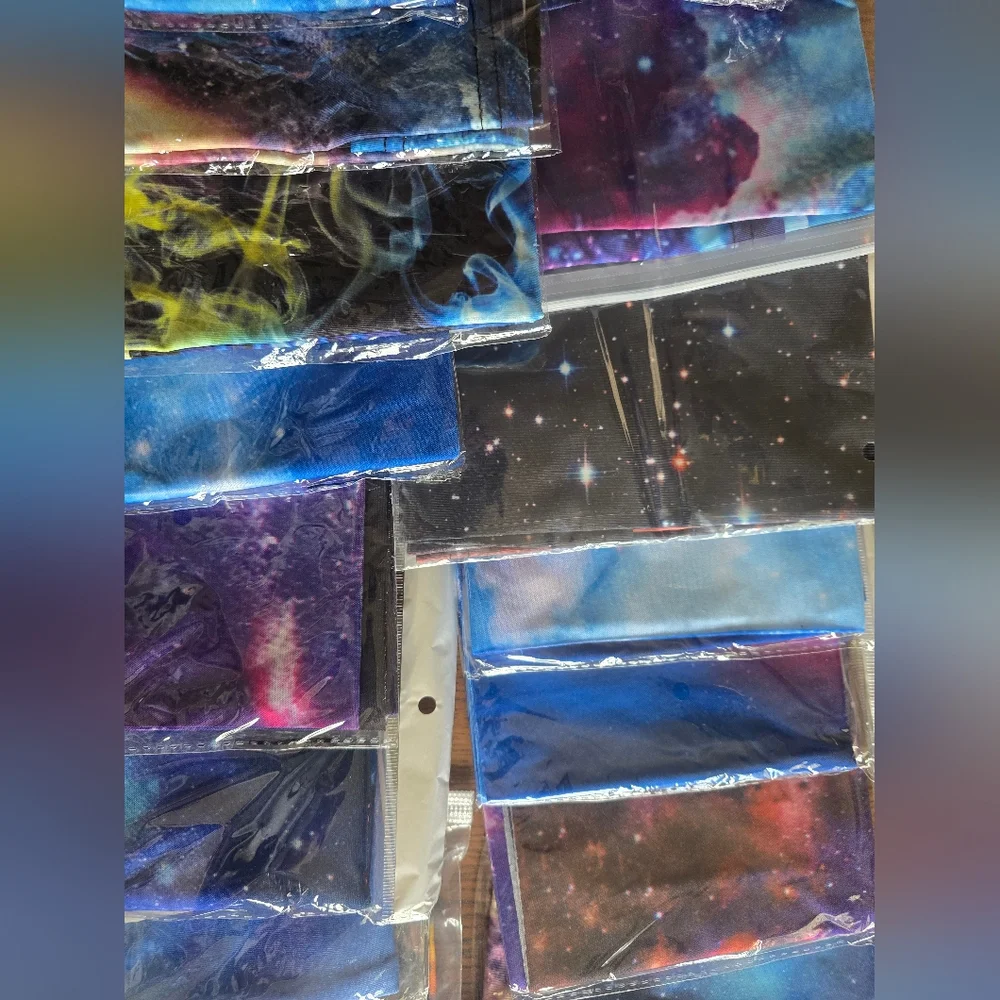 NEW 18 Gaiter Galaxy Print Face Coverings